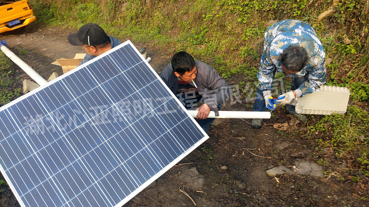 宜昌長陽縣向日嶺村太陽能路燈照明項目