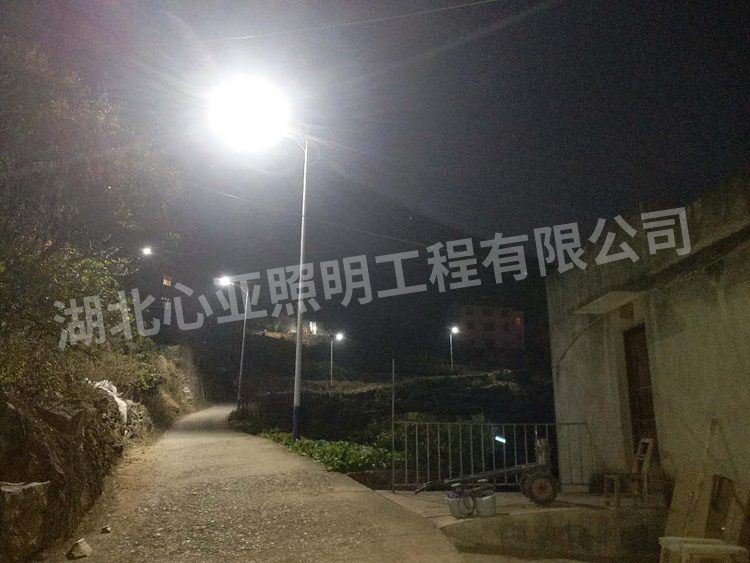 太陽能路燈夜晚效果2