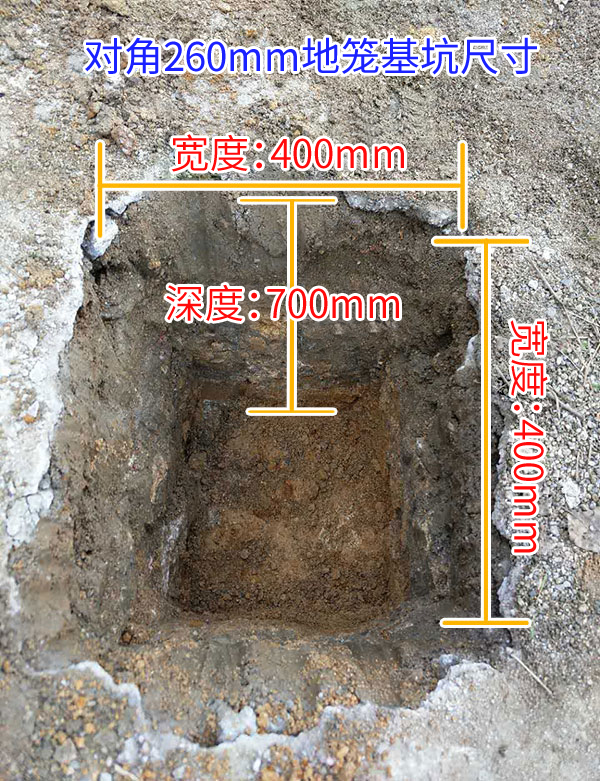 挖路燈基坑圖