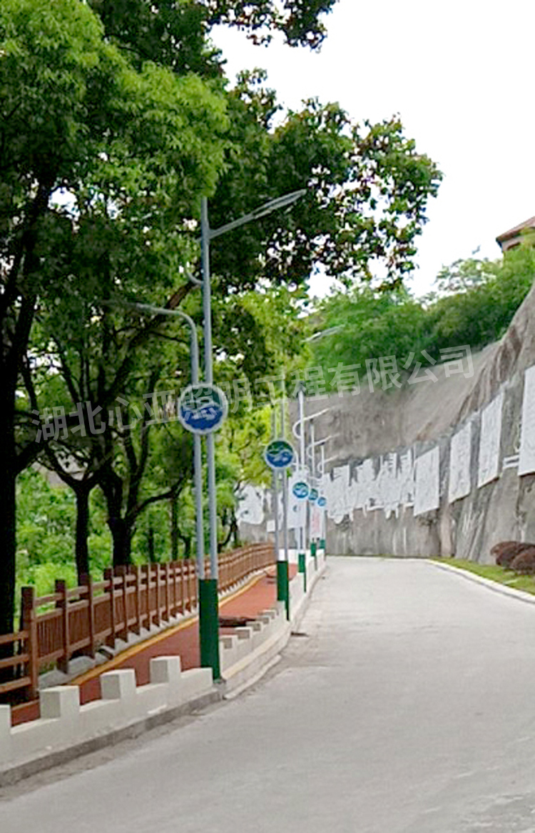 宜昌龍盤湖別墅區(qū)路燈照明項目