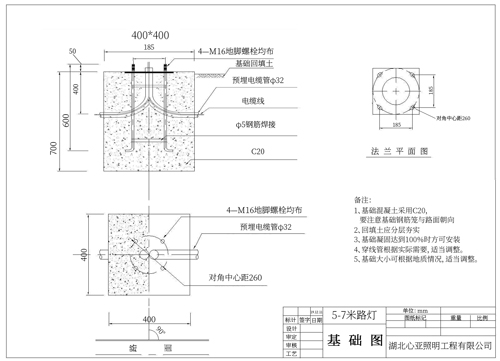 地基澆筑示意圖